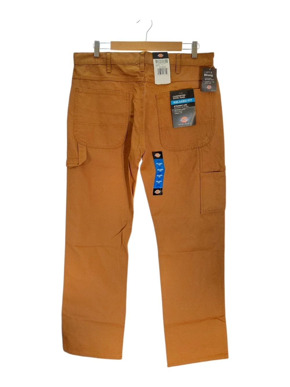 Brown Dickies Carpenter Duck Jean Sz 34x32 New